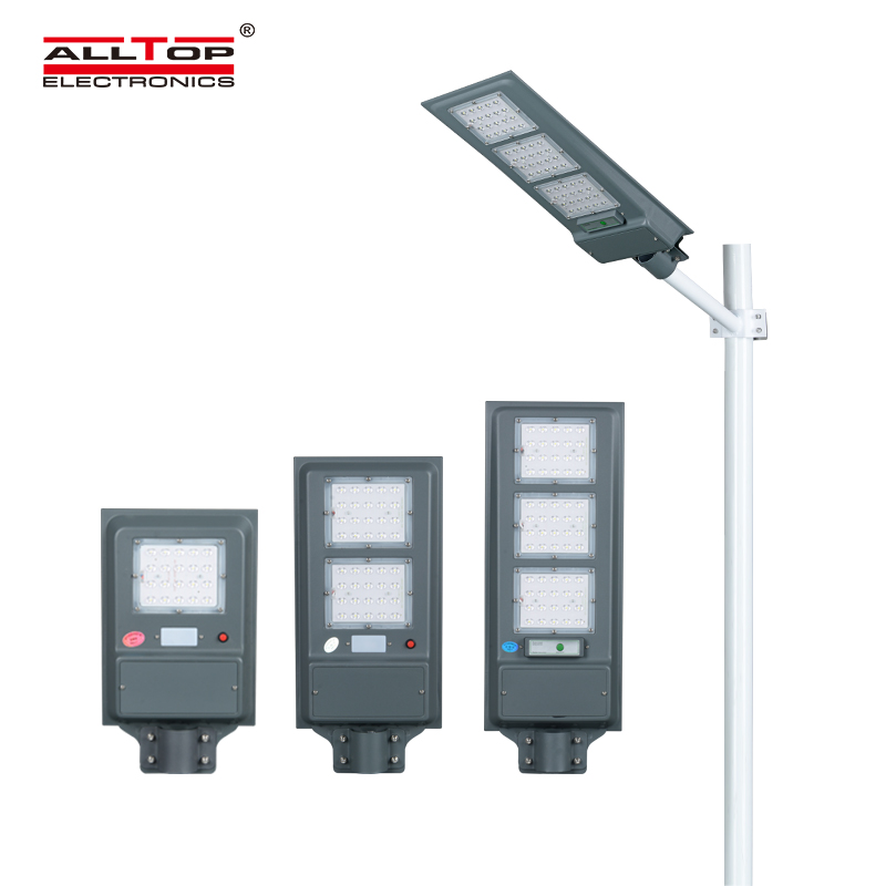 ALLTOP Energy saving high lumen integrated motion sensor  20W 40W 60W all in one solar led street li