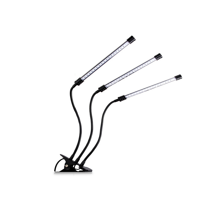 Dimmable & Timming 36W LED three-clip Plant Grow Lamp Popular Energy-saving Light