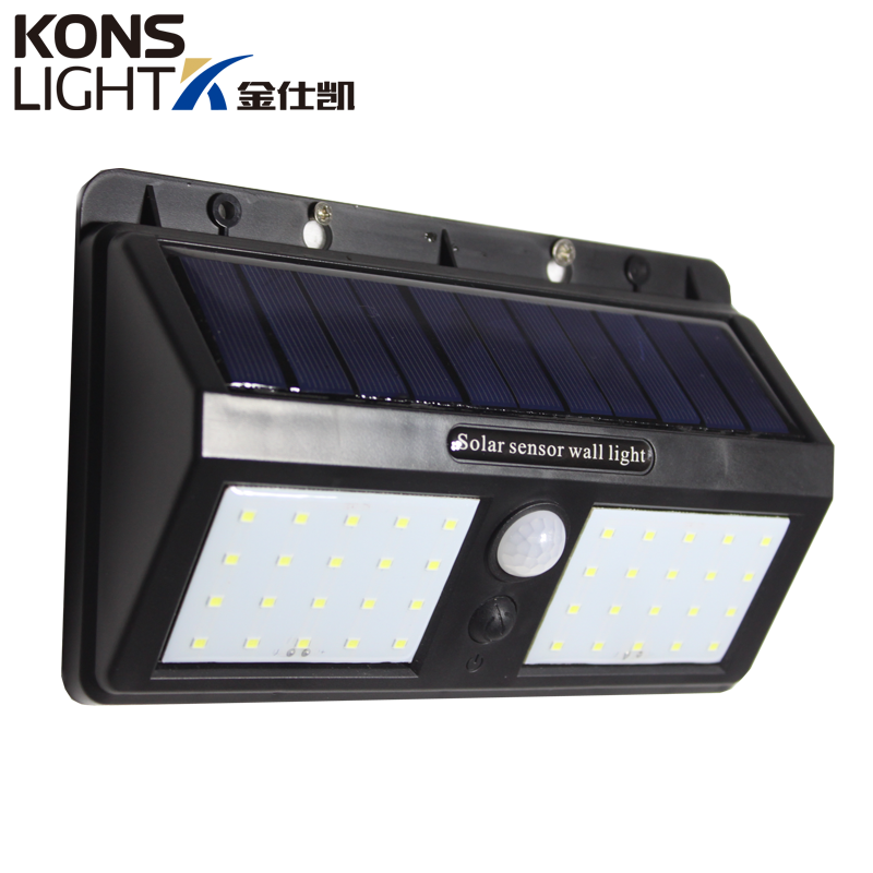 LED Solar Wall Light IP65 Waterproof Outdoor 8W ABS Material