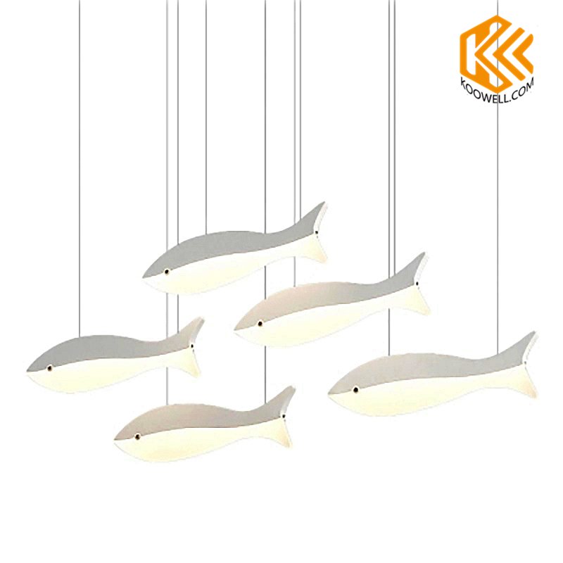 KB018 Modern Creative Fish Steel Pendant Light for Dinning room