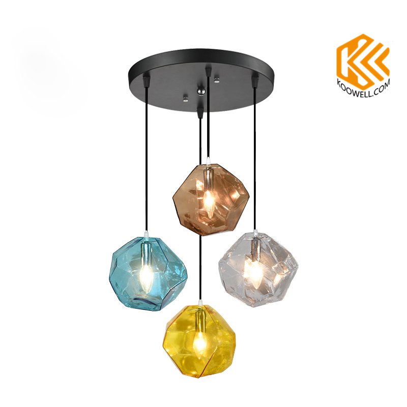 KA009  Modern Colorful Glass Pendant Lighting for Dining room