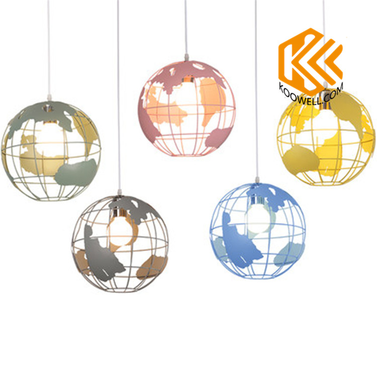 KB030 Creative Modern Marcarons Earth Steel Pendant Lamp for Dining room