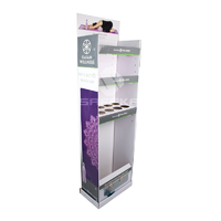 Merchandise Custom Cardboard Advertising Stands POS Display Design  for Yoga Mat and Bottles SF1148