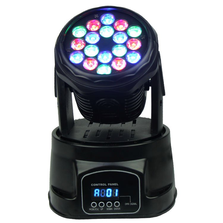 Wash Moving Head Light 18PCS 3W RGB Mini SL-1005
